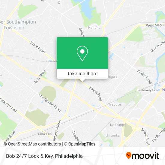 Bob 24/7 Lock & Key map
