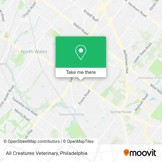 All Creatures Veterinary map
