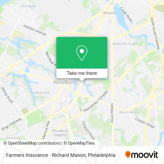 Farmers Insurance - Richard Mason map