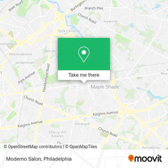 Moderno Salon map