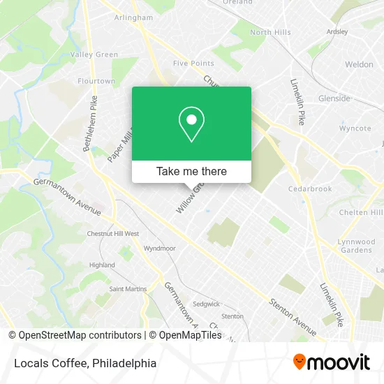Locals Coffee map