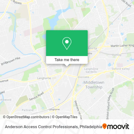 Anderson Access Control Professionals map