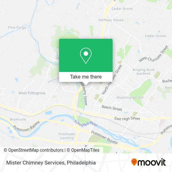 Mister Chimney Services map