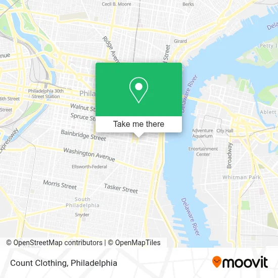 Count Clothing map