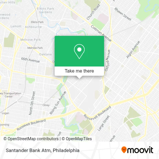 Santander Bank Atm map