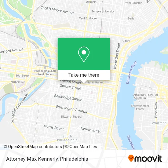 Attorney Max Kennerly map
