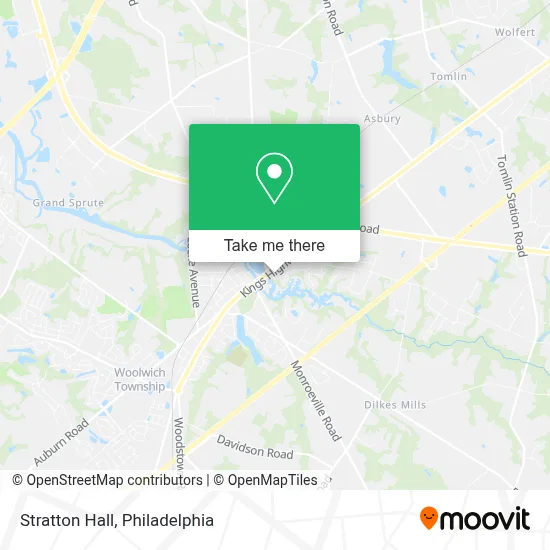 Stratton Hall map