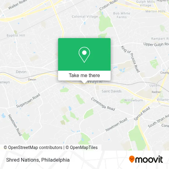 Shred Nations map