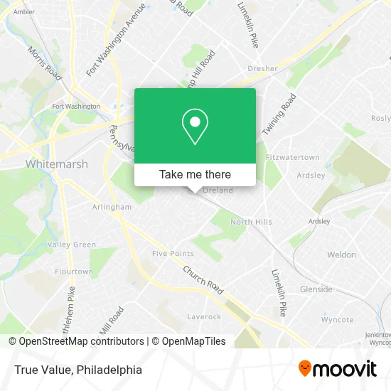True Value map