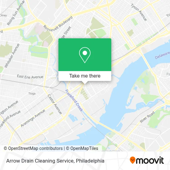 Arrow Drain Cleaning Service map