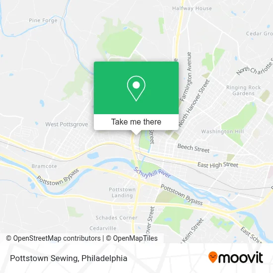 Pottstown Sewing map
