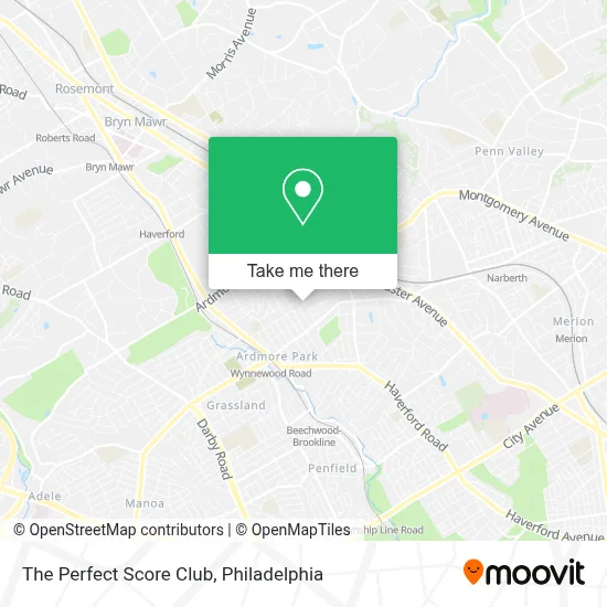 The Perfect Score Club map