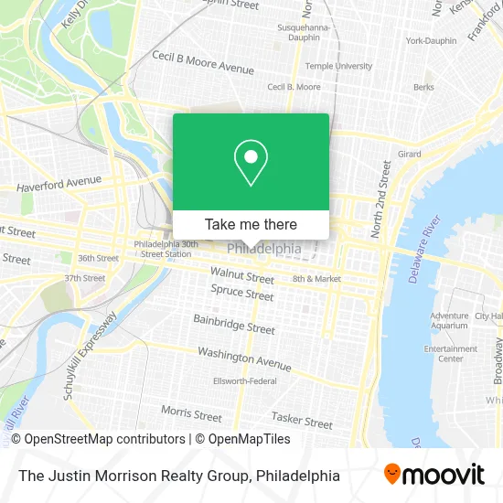 The Justin Morrison Realty Group map