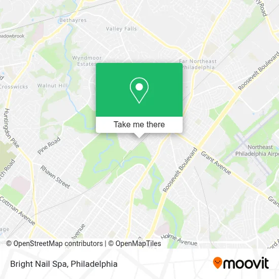 Bright Nail Spa map
