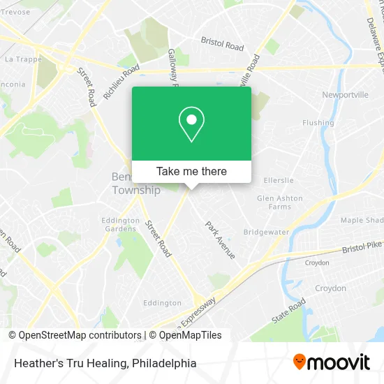 Heather's Tru Healing map
