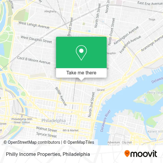 Philly Income Properties map