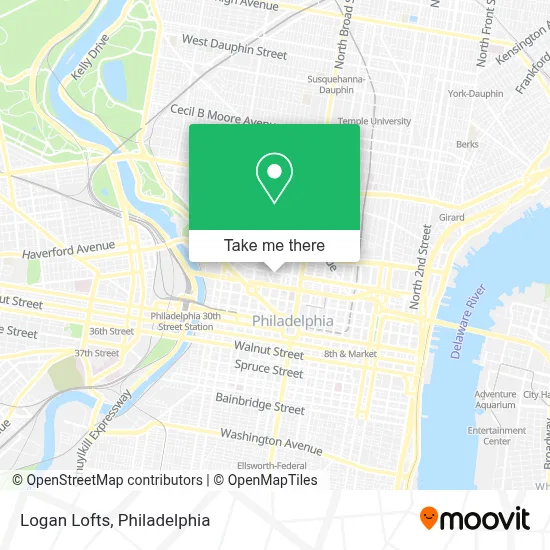 Logan Lofts map