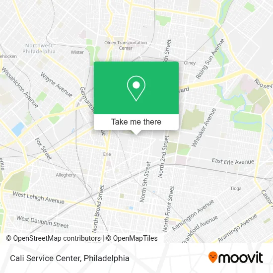 Cali Service Center map