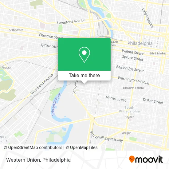 Western Union map