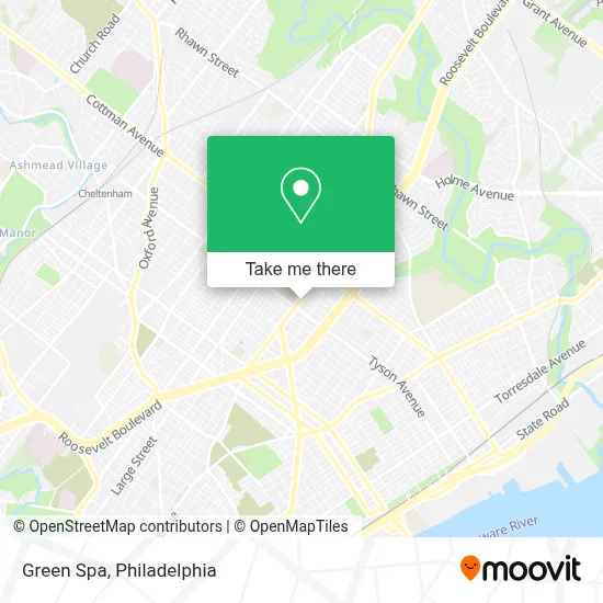 Green Spa map