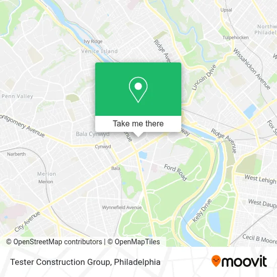 Tester Construction Group map