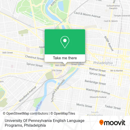 University Of Pennsylvania English Language Programs map