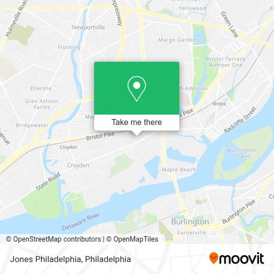Jones Philadelphia map