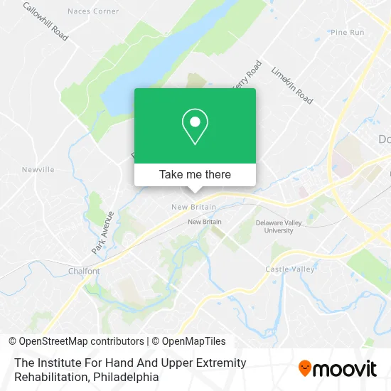 The Institute For Hand And Upper Extremity Rehabilitation map