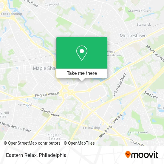 Eastern Relax map