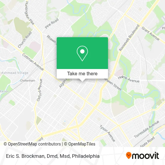 Eric S. Brockman, Dmd, Msd map