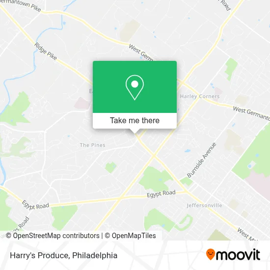 Harry's Produce map
