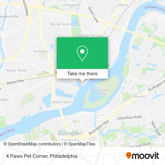 4 Paws Pet Corner map
