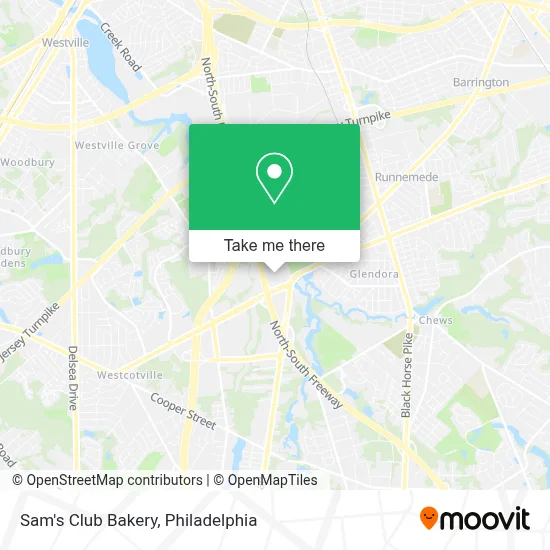 Sam's Club Bakery map
