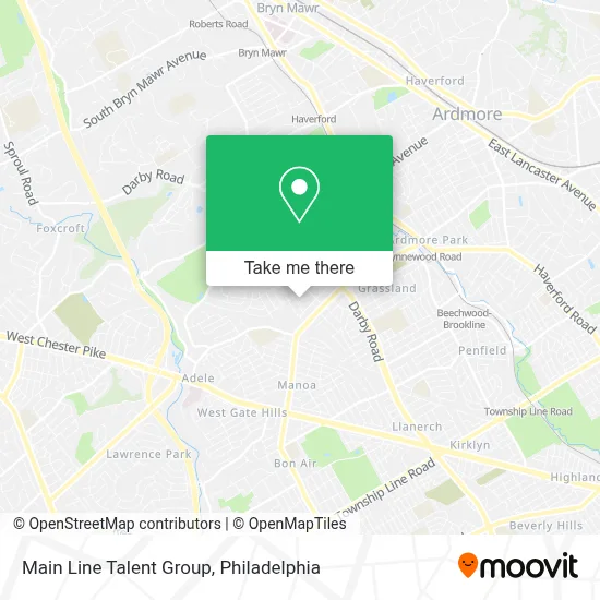 Main Line Talent Group map
