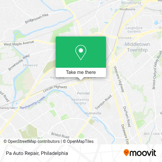 Pa Auto Repair map