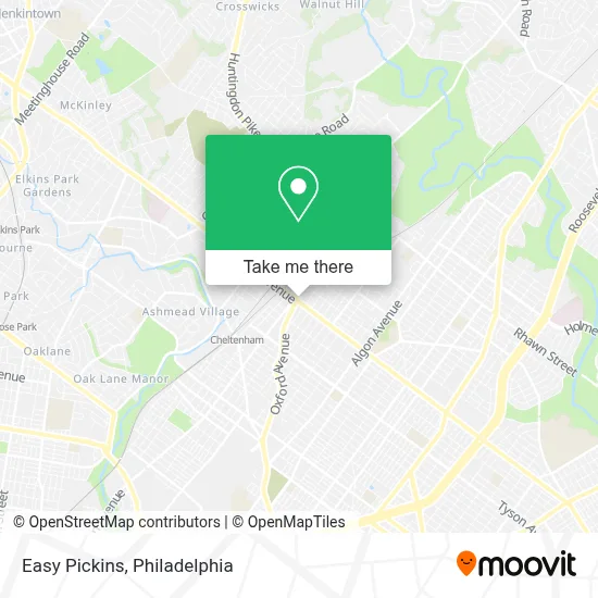 Easy Pickins map
