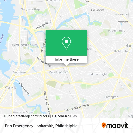 Bnh Emergency Locksmith map