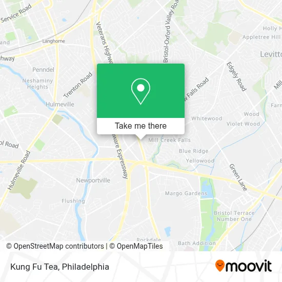 Kung Fu Tea map