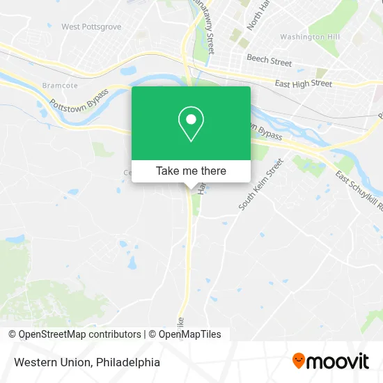 Western Union map