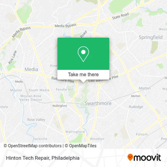 Hinton Tech Repair map