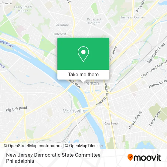 New Jersey Democratic State Committee map