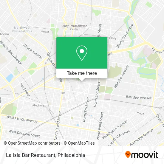La Isla Bar Restaurant map