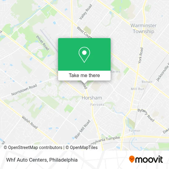 Whf Auto Centers map