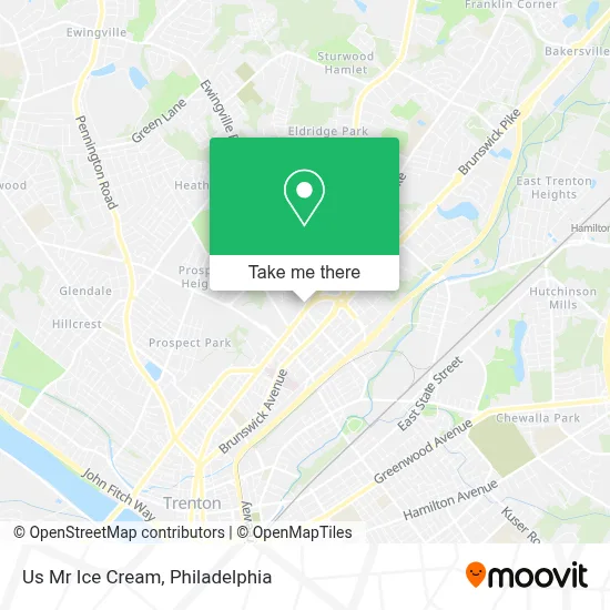 Us Mr Ice Cream map