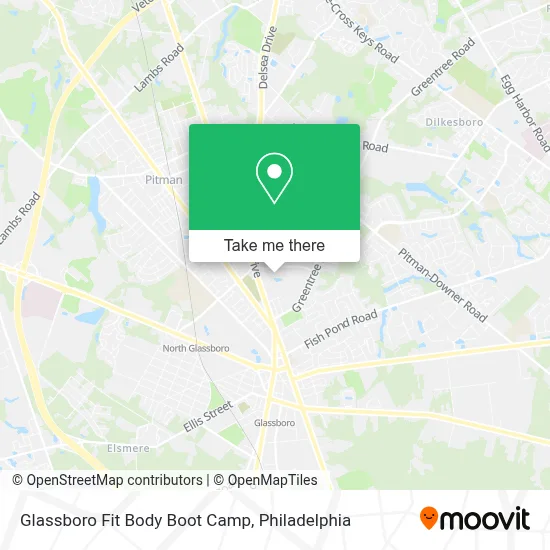 Glassboro Fit Body Boot Camp map