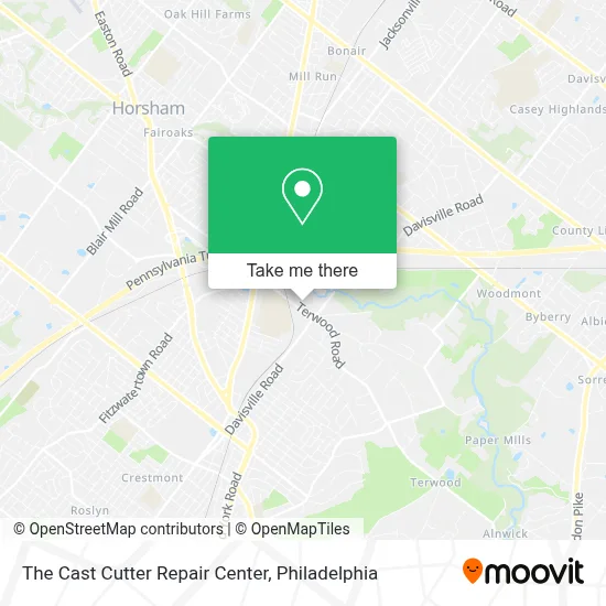 The Cast Cutter Repair Center map