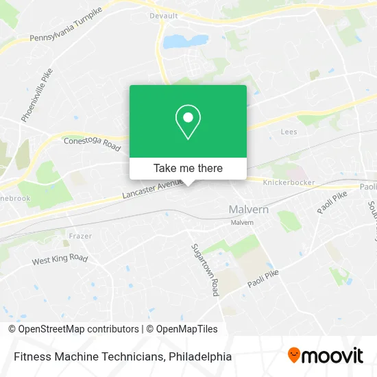 Fitness Machine Technicians map
