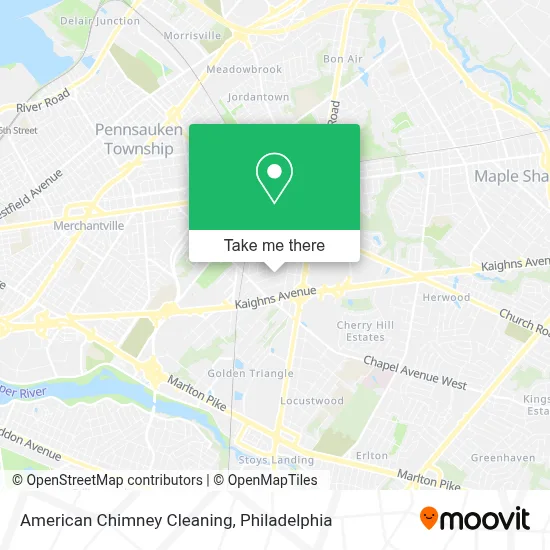 American Chimney Cleaning map