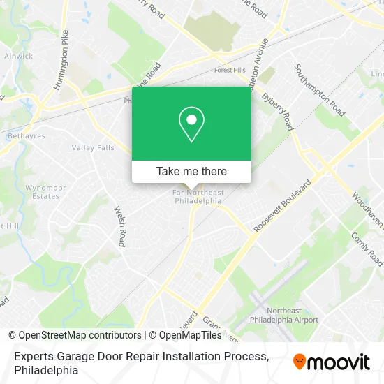Experts Garage Door Repair Installation Process map