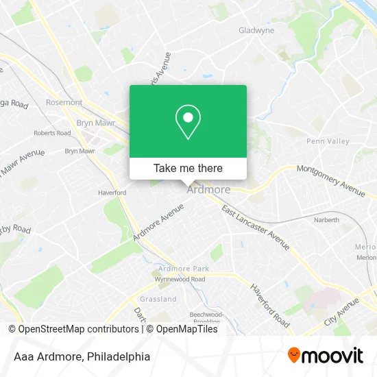 Aaa Ardmore map